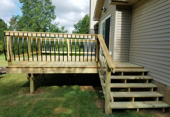 Deck off House